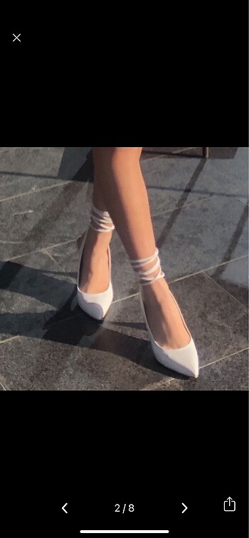 Zara Beyaz stiletto