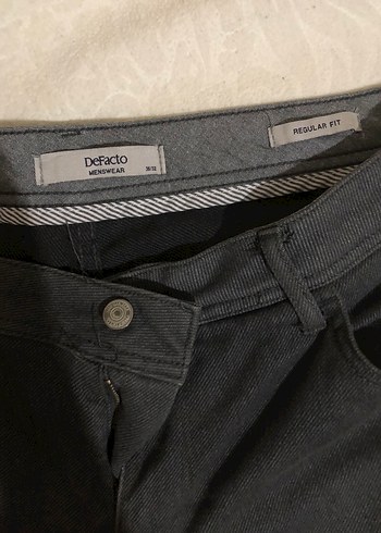 36 Beden Gri Regular Fit Erkek Denim Pantolon
