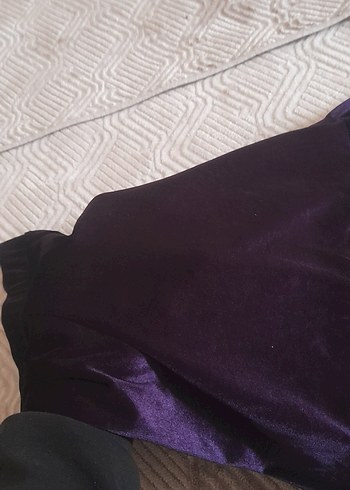 Kadın Mor Uzun Drapeli Gotik Etek - Görsel 6