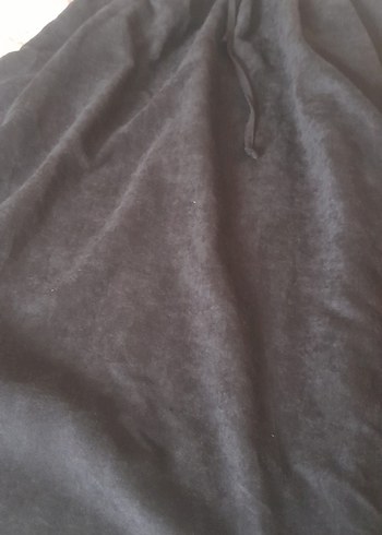 Siyah Uzun Süet Salaş Etek - Görsel 2