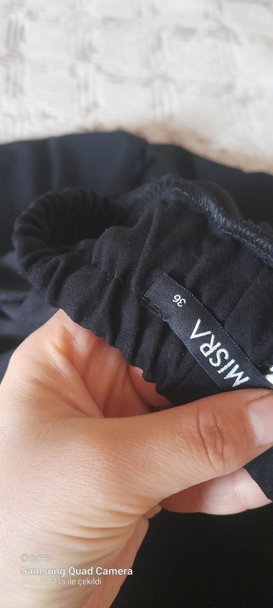 Siyah Uzun Süet Salaş Etek - Görsel 4