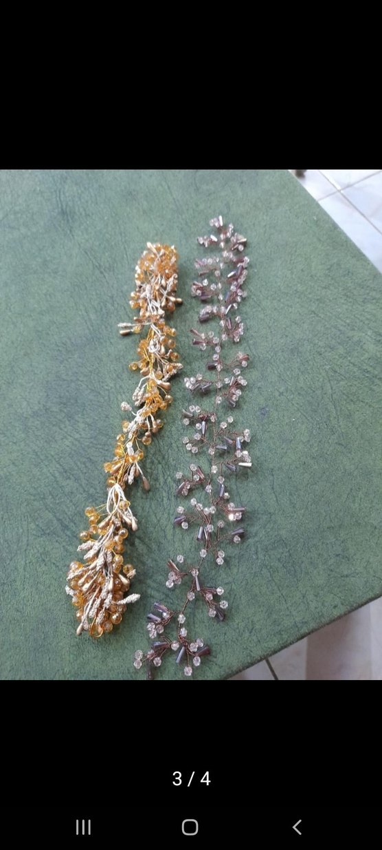 Boncuk İşlemeli Bohem Kadın Saç Aksesuarı - Görsel 2