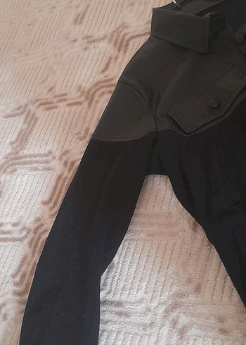 Kadın Siyah Düğmeli Uzun Gotik tunik - Görsel 3