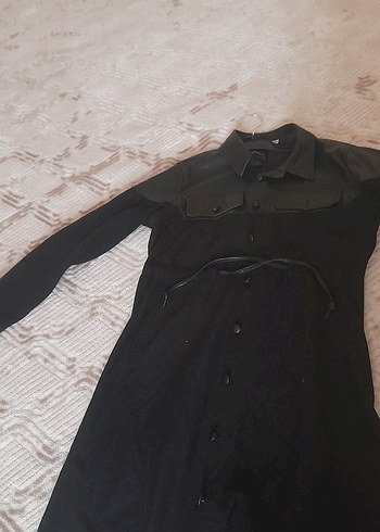 Kadın Siyah Düğmeli Uzun Gotik tunik - Görsel 4