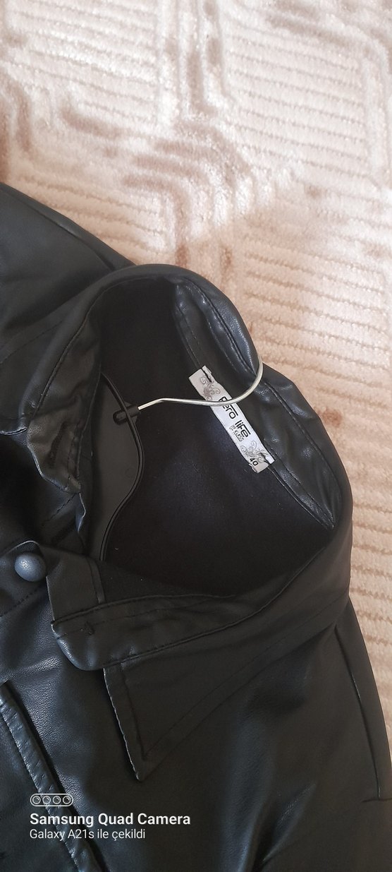 Kadın Siyah Düğmeli Uzun Gotik tunik - Görsel 2