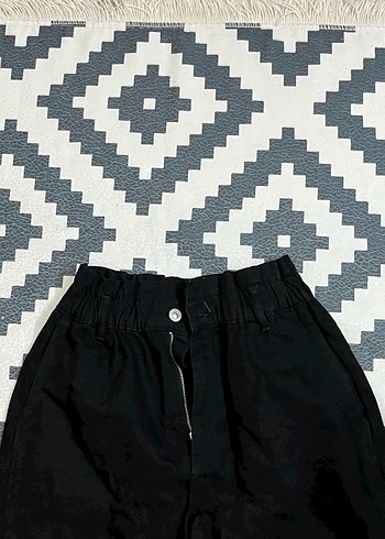 Koton Baggy Fit Siyah Kot Pantolon