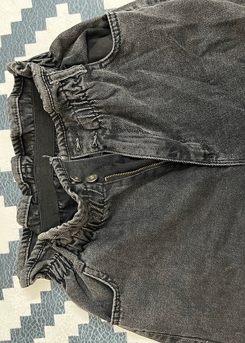 40 Beden Antrasit Kadın Kot Pantolon (mom jean)