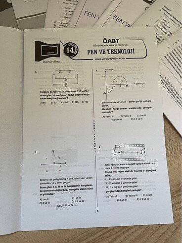  Beden Renk KPSS Fen Bilimleri ÖABT Deneme