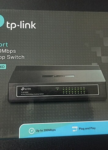 TP-Link TL-SF1016D 16 Portlu Switch 