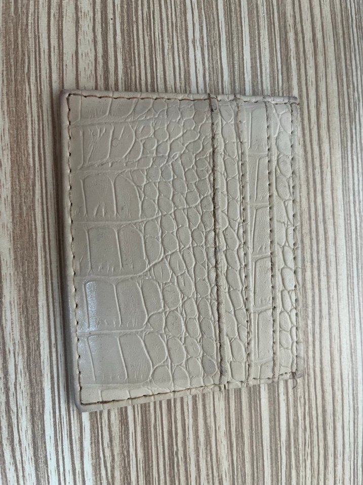 Beyaz Yılan Desenli Deri Kadın Cüzdan - Görsel 2