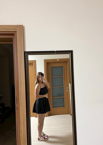 Siyah mini  Elbise - Görsel 2