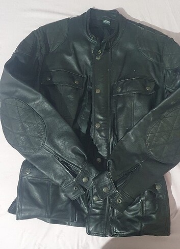 xl Beden Motorcu montu hakiki deri