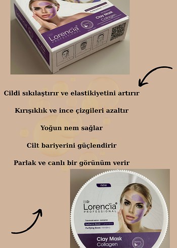 Lorencia Kolajenli Kil Maskesi - Görsel 2