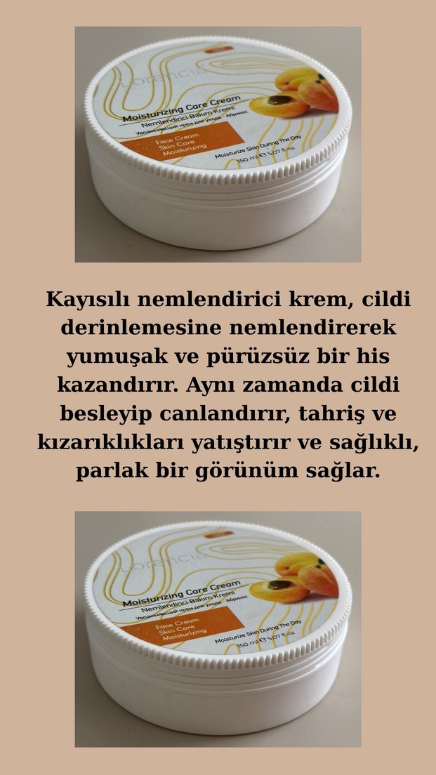 Lorencia Kayısı Özlü Nemlendirici Yüz Kremi - Görsel 4