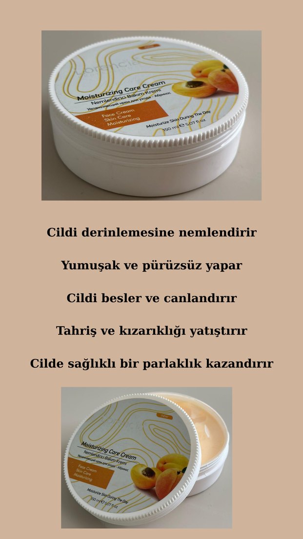 Lorencia Kayısı Özlü Nemlendirici Yüz Kremi - Görsel 2