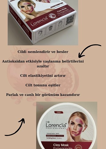 Nar Özlü Kil Maskesi Lorenc'ia - Görsel 2