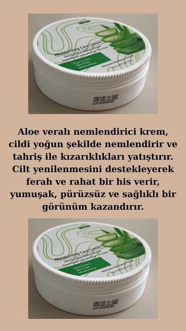 Lorencia Nemlendirici Yüz Kremi Aloe Vera - Görsel 4