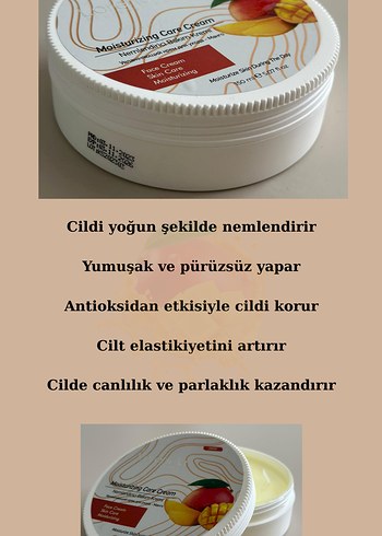 Nemlendirici Mango Özlü Yüz Kremi - Görsel 2