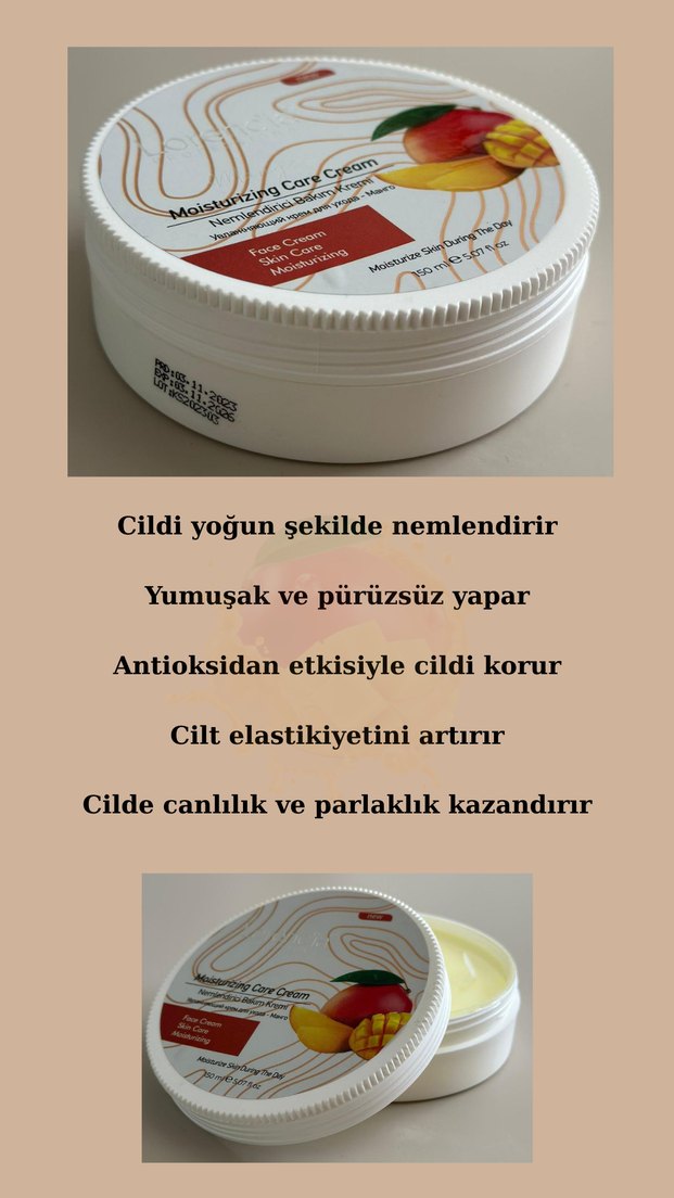 Nemlendirici Mango Özlü Yüz Kremi - Görsel 2
