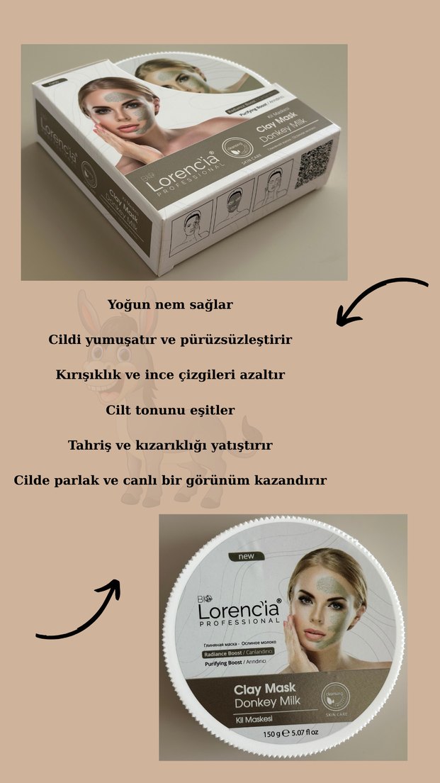 Lorencia Kil Maskesi Eşek Sütü Özlü - Görsel 2