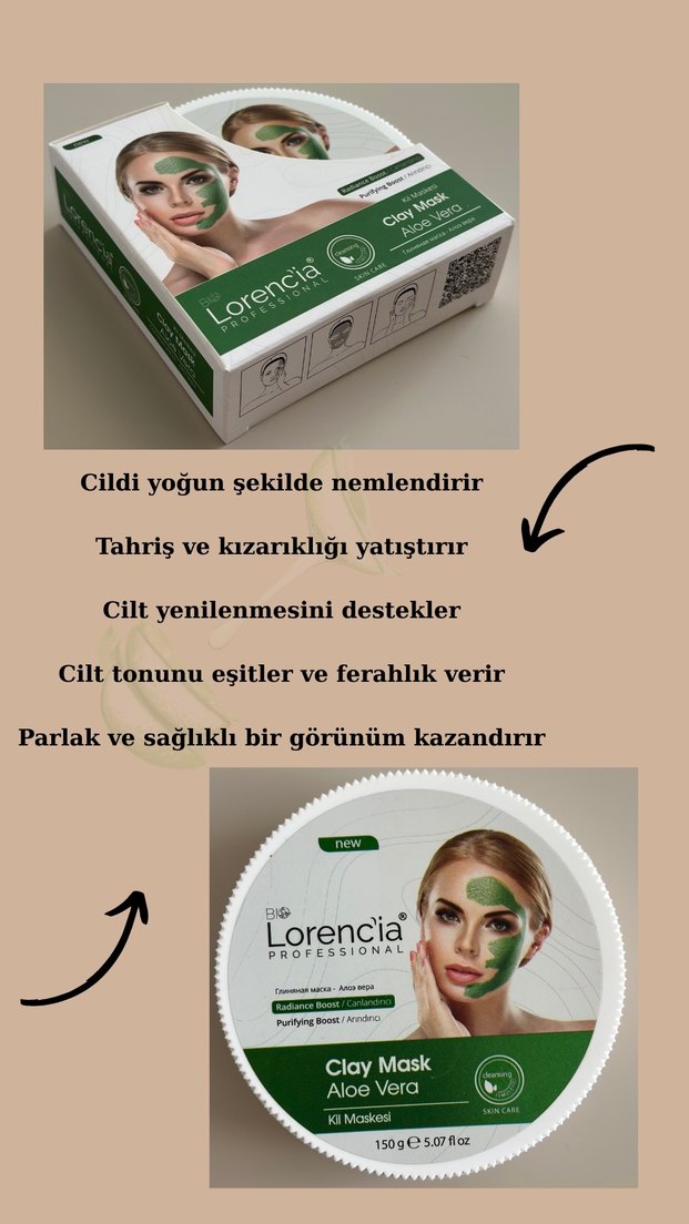 Lorencia Aloe Vera Kil Maskesi - Görsel 2