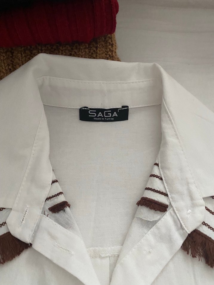 Nakışlı Bohem Gömlek - Görsel 3