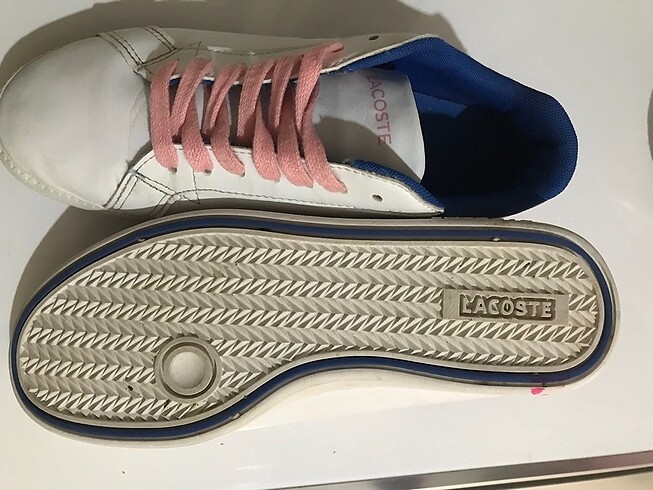 35 Beden beyaz Renk lacoste kız çocuk spor ayakkabısı
