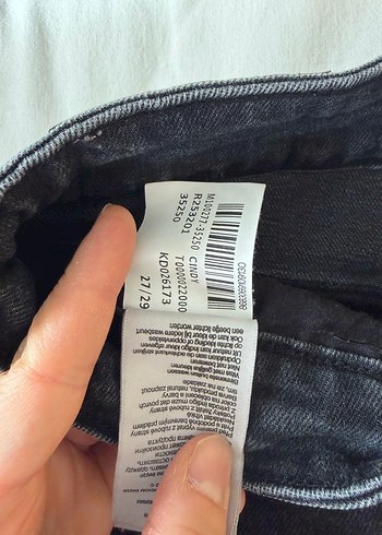 Gri Bol Kesim Midi Jean Pantolon - Görsel 5