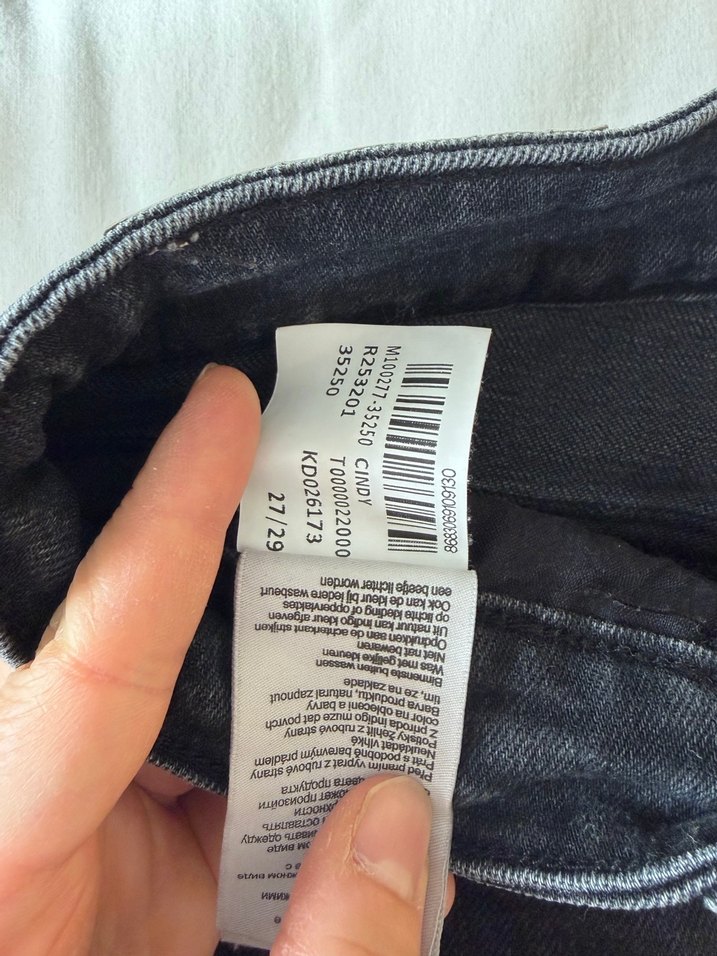 Gri Bol Kesim Midi Jean Pantolon - Görsel 5