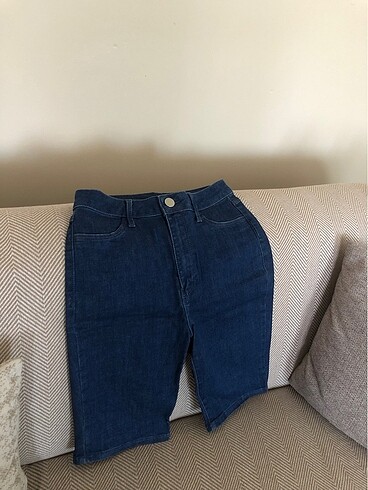 s Beden mavi Renk Penti Denim Esnek Şort