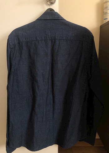 m Beden lacivert Renk Lacivert Denim Erkek Gömlek