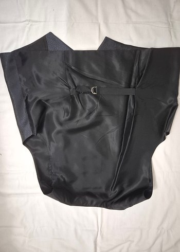 Siyah Damatlık Takım Elbise, İnce Kesim, Notched Yaka - Görsel 8