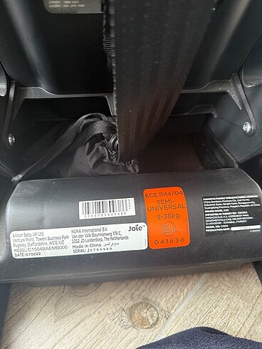 9- 36 kg Beden Joie oto koltuğu