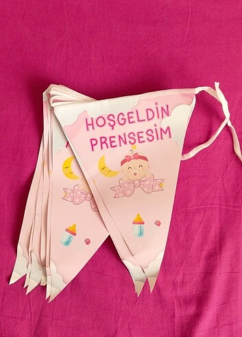 Kız bebek hoş geldin süsü