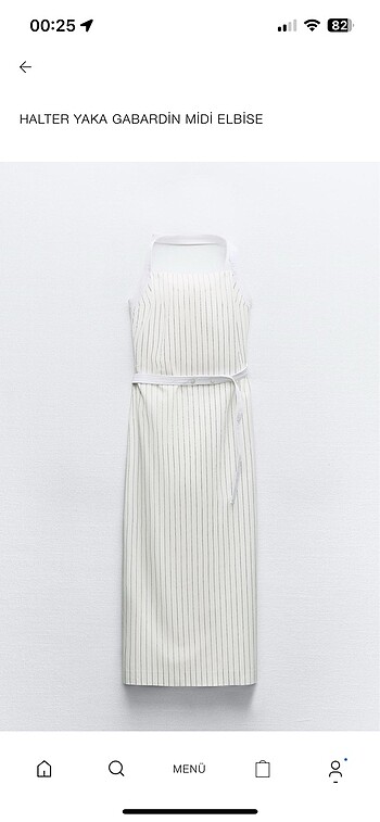 Zara gabardin elbise
