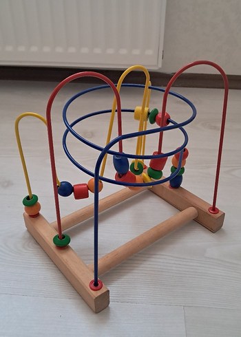 Beden Helezon Oyuncak.. Renkli Ahşap Eğitici Oyuncak
