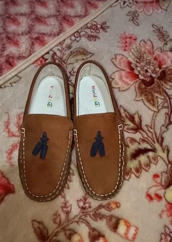 Diğer Erkek Çocuk Kahverengi Süet Püsküllü Loafer