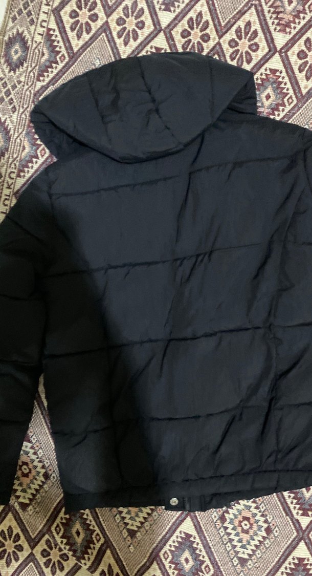 Siyah Fermuarlı Kadın Kışlık Mont - Görsel 3