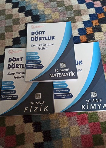 10. Sınıf Matematik, Fizik, Kimya Konu Pekiştirme Testleri.