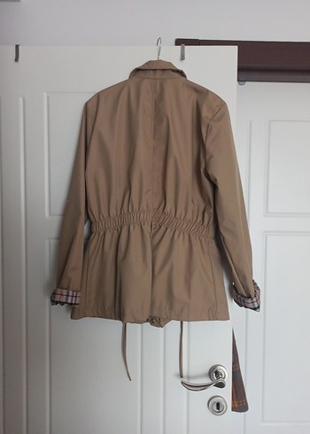 Bej Beli Bağcıklı Kadın Ceket - Görsel 4