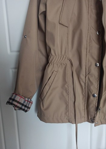 Bej Beli Bağcıklı Kadın Ceket - Görsel 2