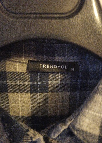 Ekose Desenli Gri Elbise - Görsel 3