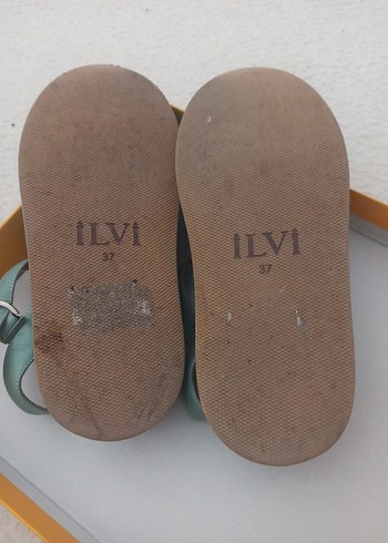 Turkuaz Tokalı Dolgu Topuk Kadın Sandalet - Görsel 4