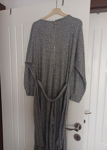 Gri Örme tulum - Görsel 6