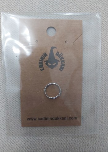 Çelik Kilitli Halka Piercing - Görsel 3