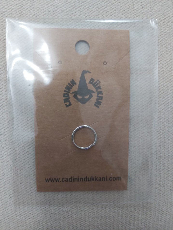 Çelik Kilitli Halka Piercing - Görsel 3