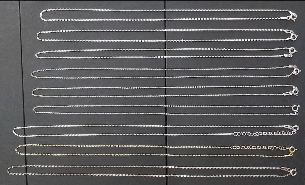 925 Ayar Gümüş Zincirler (Adet Fiyatıdır) - Görsel 3