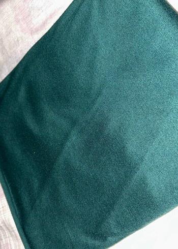 Kadın Yeşil penye şal - Görsel 2