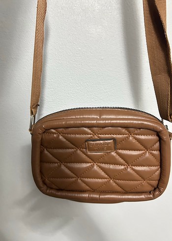 Kahverengi Deri Kadın Çapraz Çanta - Görsel 2