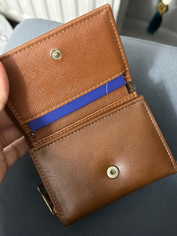 Deri Fermuarlı Kadın Cüzdanı - Görsel 3